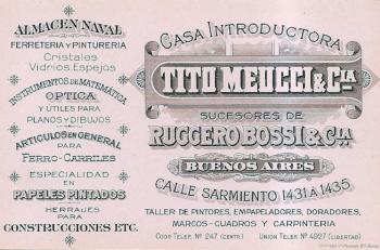 Tito Meucci's tradecard