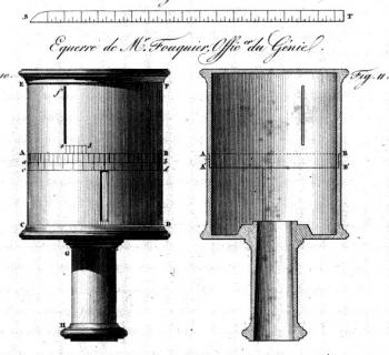 Fouquier's 1823 cylindrical equerre.