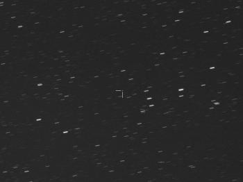 The asteroid 1999 RM45 as imaged on 1 March 2021 at 18:34:28 UTC (exposure of 30s).