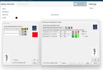The Environment SafetyMonitor selected in the Hub.
