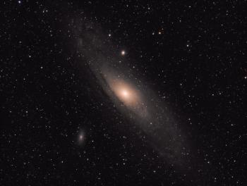 M31 as imaged on 2 September 2021 with the SkyWatcher Esprit 80ED