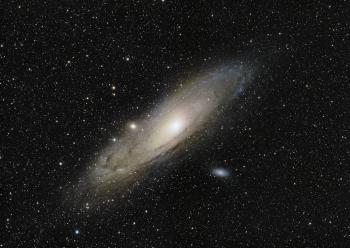 M31 in two panels with the Esprit 80ED, 9-10 September 2023.