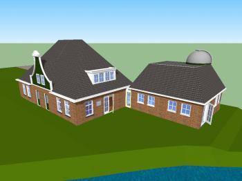 A 3D animation of the observatory on our library.