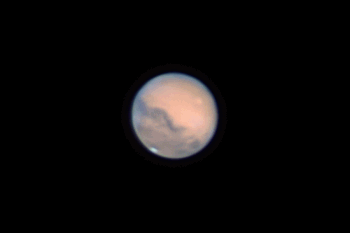 Mars as imaged during its opposition on 13 October 2020.