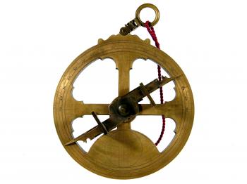 Replica of a 16th century mariner's astrolabe.