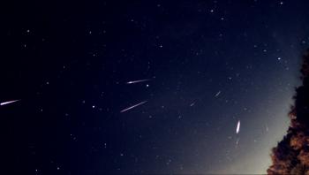Perseid meteors as imaged in the night of 12 to 13 August 2020.