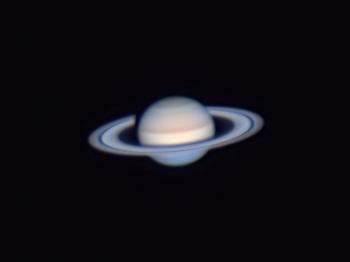 Saturn as imaged on 2 October 2022 at 20:03UTC.