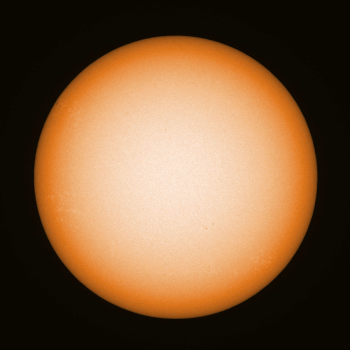 The Sun as imaged on 10 May 2022 @ 10:13 UTC showing AR3029, a new set of sunspots and an aeroplane.