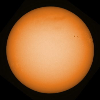 The Sun as imaged on 13 October 2022 @ 15:45 UTC with the Esprit 150ED@ f/7.