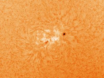 Detail of sunspot AR2781 as imaged on 9 November 2020.