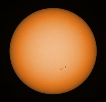 Sunspot AR2781 as imaged on 9 November 2020 with the SkyWatcher Esprit 150ED.
