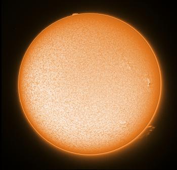 The sun as imaged on 26 February 2021 around 11:34 UTC.