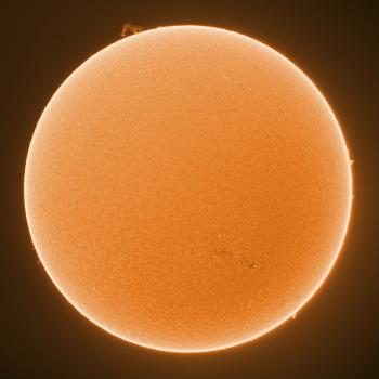 The Sun on 27 April 2021 at 08:28UTC.
