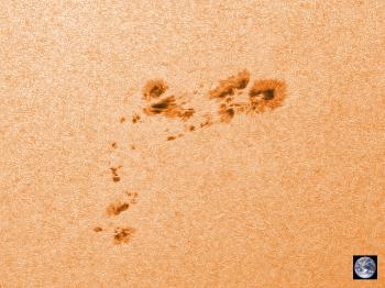 Active region AR2860 in close-up with the C11 @f/20.